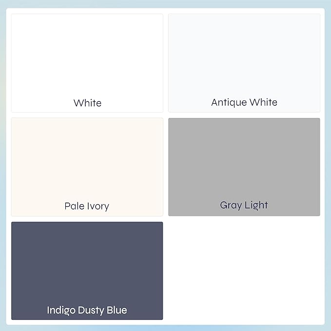 2-Pack King Size Sheet Sets - 400 Thread Count 100% Cotton Sateen - Extra Soft, Breathable & Cooling Sheets, Wrinkle Resistant, 2 Sets of Deep Pocket Bed Sheets - Indigo Dusty Blue