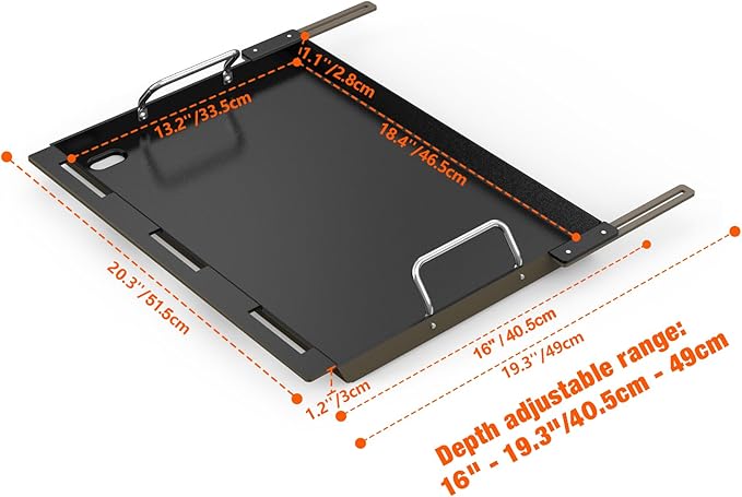 Stanbroil Universal Full Size Griddle Insert for Most 3-Burner Gas Grill - Compatible with Weber, Royal Gourmet, Cuisinart, Char-Broil, Nexgrill, Napoleon, Dyna-Glo, Monument Grills and More