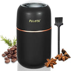 Coffee Grinder Electric for Beans, Spices, Herbs, Grains and Nuts, Stainless Steel Blades, 2.8 oz, Black