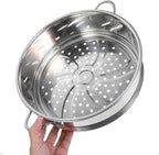 Multi-Functional Stainless Steel Steamer Basket,9.8inch Stackable Steamer Insert for Pot,Stacked Steaming Rack,Metal Pot Steaming Cookware for Dumpling Egg Bun Dim Sum Meat Fish Rice Vegetable