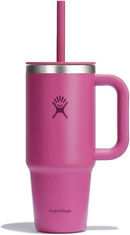Hydro Flask 24 Oz Travel Tumbler with Handle, Lid and Straw - Insulated Stainless Steel in Reef