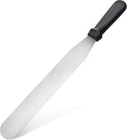 New Star Foodservice 38101 Straight Icing Spatula, 12-Inch Blade, 17-Inch Overall, Silver