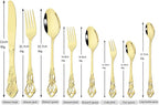 Royal 24-piece Mirror Champagne Gold Silverware Dinnerware, 18/10 Stainless Steel Luxury Flatware Service For 6 Include Knives/Forks/Spoons/Teaspoons, Dishwasher Safe