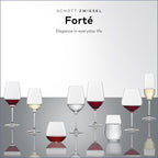 Schott Zwiesel Forté All Purpose Glass 13 Ounce (Set of 6), Drinking Glasses for Water, Dishwasher-Safe Tritan Crystal Glasses, Made in Germany