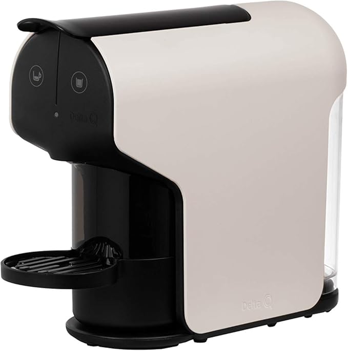 Delta Q Quick Espresso Capsule Machine - Compact 0.8 L, Capsule System (White)