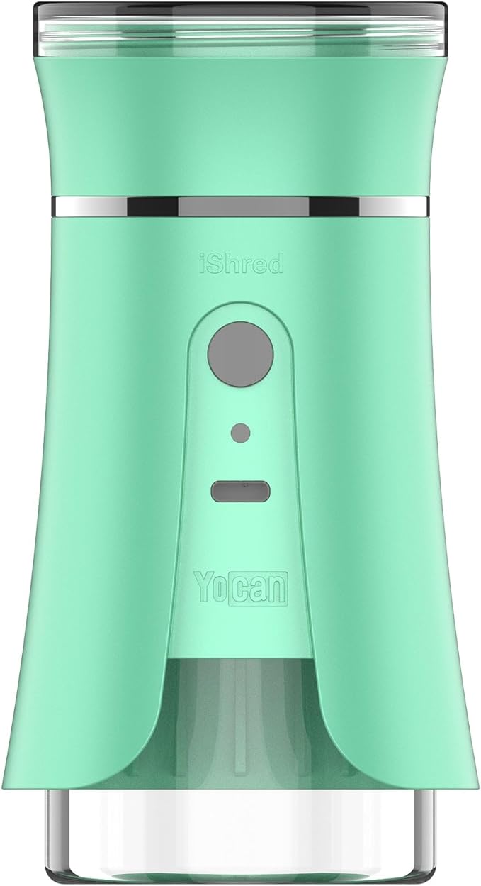 iShred Electric Herb and Spices Grinder with Fast Charging with Auto or Manual Mode, Green