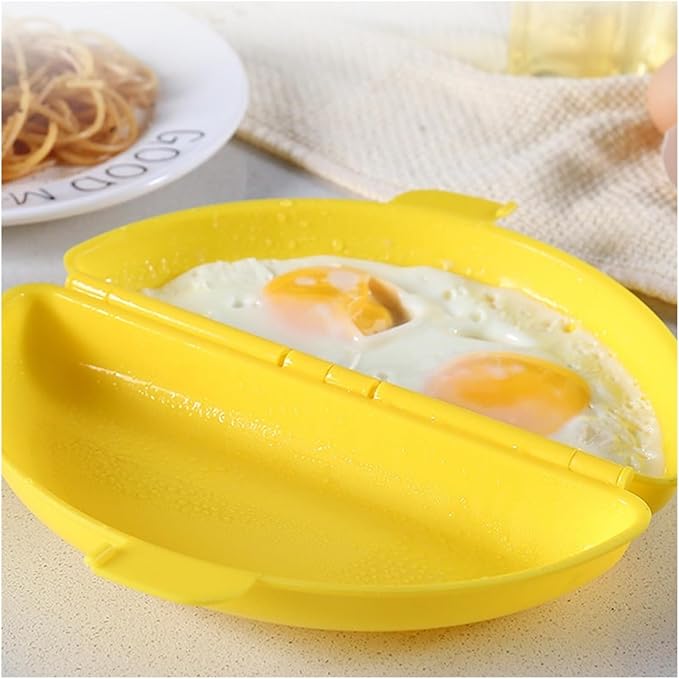 Omelette Maker, Omelette Mould, Silicone Egg Microwave Cooker, Non-Stick Egg Pan & Poacher For Breakfast Sandwiches, Non-BPA Oven/Microwave Safe Mold