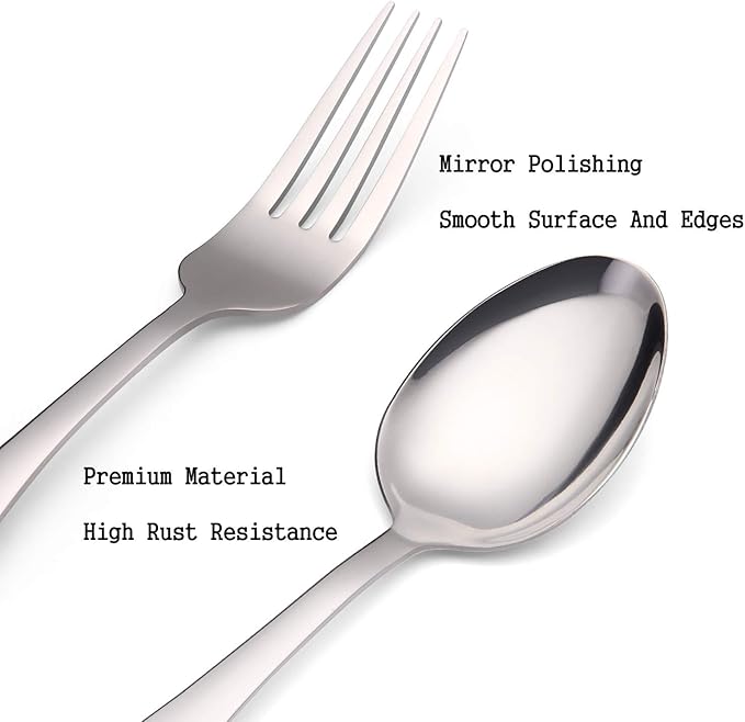 Silverware Set, 20-Piece Stainless Steel Flatware set, Tableware Cutlery Set Service for 4, Utensils for Kitchens, Dishwasher Safe