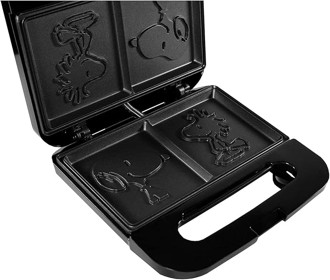 Uncanny Brands Peanuts Grilled Cheese Maker - Make Snoopy and Woodstock Sandwiches - Kitchen Appliance