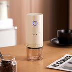 Portable Electric Burr Coffee Grinder with 38 Adjustable Grind Settings - USB Rechargeable Ceramic Core Conical Burr, Coffee Bean Grinder for Espresso, French Press, Travel, Camping, Home & Office Use