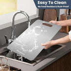 Katuchef Titanium Cutting Board, 2025 New 100% Pure Apex Titanium Cutting Boards for Kitchen, Double Sided Chopping Board for Cutting Meat Vegetable Fruit, Easy to clean(S+L+XXL）