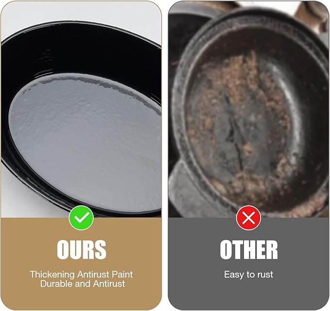 Wood Stove Steamer Humidifier 2.5 Quart with Decorative Wolf Pattern, Cast Iron Steamer for Wood Stove Rust Resistant Matte Black