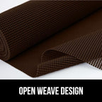 GORILLA GRIP powerGRIP Drawer Shelf and Cabinet Liner, Thick Strong Hold, Non-Adhesive Liners Protect Kitchen Cabinets and Cupboard, Bathroom Drawers, Easy Install, Breathable Mat, 20" x20', Chocolate