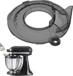 Pouring Shield for KitchenAid Tilt Head 4.5-5QT Stainless Steel (Only),Safety Pouring Shield,Splatter Guard for kitchenaid mixer bowl,Kitchen Aid Stand Mixers (Transparent Black, for 4.5-5 QT)