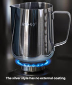 AGOGO Compact Portable Pour Over Coffee Maker Set - Easy Cleaning 304 Stainless Steel Dripper Set for Camping & 50 Filters Paper & Cleaning Rag (Silvery, 600ml)