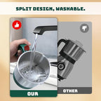 Electric Spice and Nut Grinders - 3 Stainless Steel Blades, 1 Filter, 1 Brush - 500W Grinder for Kitchen Dry Use (Green）