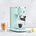 CASABREWS CM5418 Espresso Machine 20 Bar, Cappuccino Machine with Milk Frother Steam Wand, Stainless Steel Espresso Coffee Machine, Gift for Grandma or Wife, Gift for Girlfriend, Pastel Green