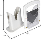 Hoan The Original Bagel Guillotine Slicer, Manual Precision Cutter with Safety Shield, Cleanly Slices Bagels and More, White, 9.25 Inch Kitchen Tool