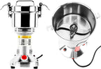 Homend High Speed 500g Electric Grain Mill Grinder Powder Machine Spice Herb Grinder 2500W 70-300 Mesh 36000RPM Stainless Steel Commercial Grade for Kitchen Herb Spice Pepper Coffee (500g)