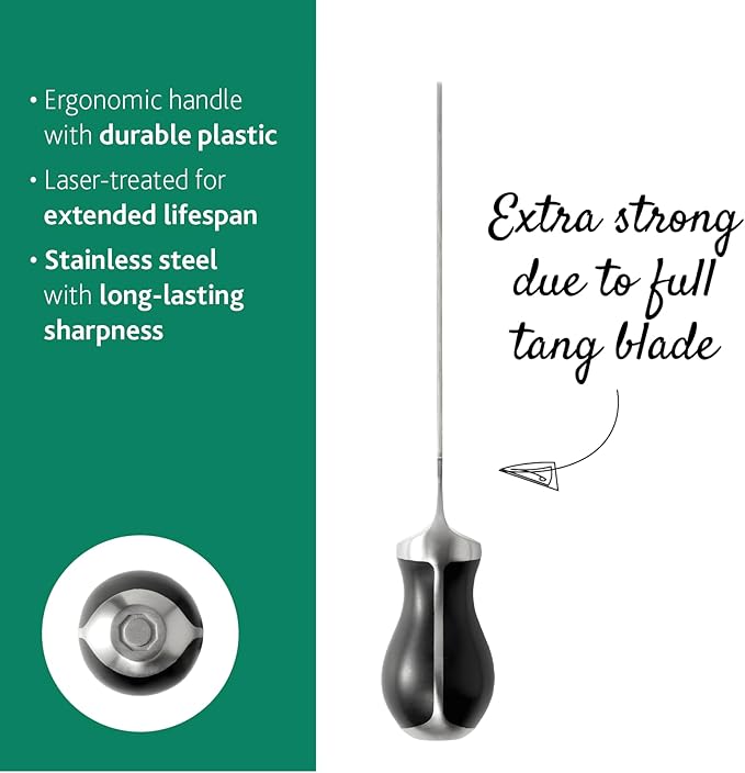 BOSKA Raclette Knife PRO- Stainless Steel - Spatula - Serreted Edge - Raclette - Serving Cutting Tool for Cheese Slicing or Bread knife - Small Kitchen Knife Durable