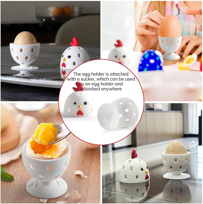 Egg Brush Cleaner, 2PCS Silicone Egg Cleaner Scrubber for Fresh Eggs, Multipurpose Fruit and Vegetable Rotating Scrubber Tool for Fresh Eggs, Reusable Chicken Egg Washer Brush (Brown)