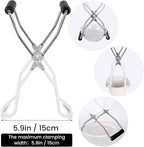 Canning Jar Lifter, Canning Tongs, Stainless Steel Jar Lifter with Rubber Grip Handle for Home Kitchen, White