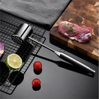 Meat Mallet Meat Hammer Meat Beater for Kitchen, Meat Tenderizer Mallet 304SS for Tenderizing and Flattening Meat,Meat Pounder Tenderizer for Pounding Meats, Hanging Loop,Basic Handle (Brushed)
