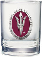 Heritage Pewter Arizona State Double Old Fashion | Double Rocks Glass 14 OZ for Liquor | Expertly Crafted Pewter Glass