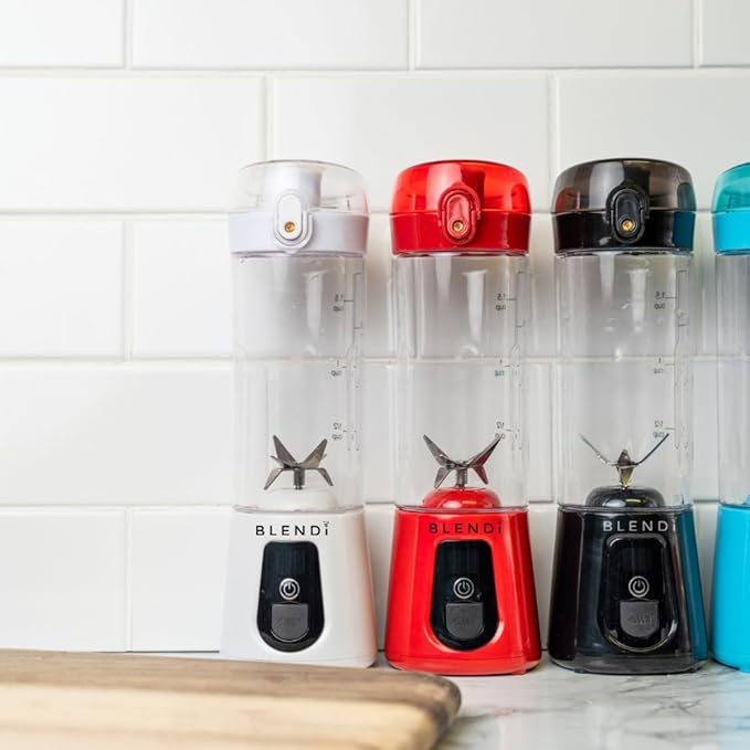 BLENDi Pro+ Portable Blender (17.5oz, Black) – Upgraded Ice Crushing 120W Motor, USB-C Rechargeable, Cordless Personal Blender Smoothies & Shakes – BPA-Free, ravel-Friendly (NEW)