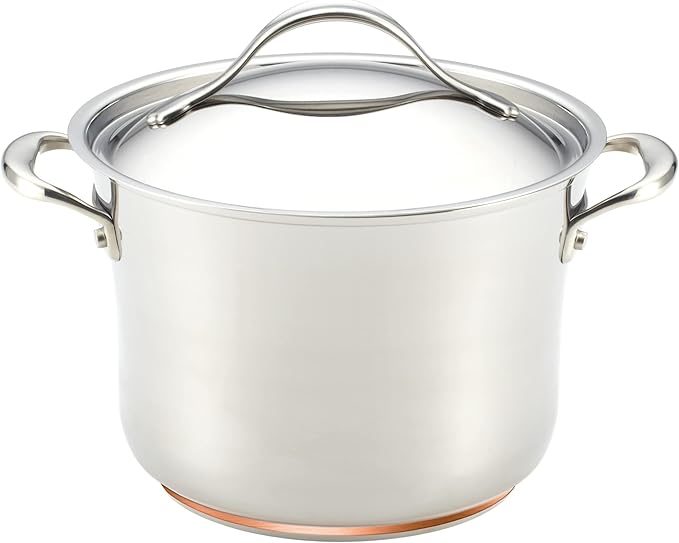 Anolon Stainless Steel & Hard Anodized Aluminum, Cookware Set (11 Piece)