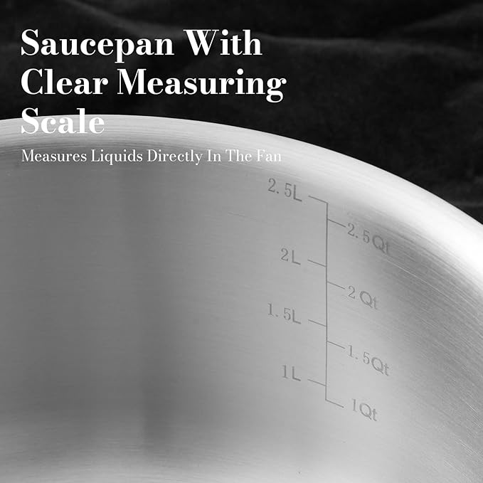 14 pcs Stainless Steel Cookware Set, Detachable Pots and Pans Set with Removable Handle, Non Toxic Space Saving RV Camping Cookware Set, Induction Cookware, Dishwasher & Oven Safe