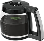 14-Cup Glass Coffee Carafe Replacement Compatible with Cuisinart Models DCC-3200P1, DCC- 3200, DCC-2200RC, Coffee Pot Replacement 14 Cup with Ergonomic Handle and Dripless Spout