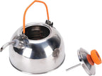 0.8L Camping Kettle with Thermometer, Lightweight Teapot Outdoor Camping Coffee Pot Tea Kettle for Boiling Water, Portable Camp Tea Pot Cookware for Hiking Backpacking Kitchen