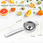 Lemon Squeezer Stainless Steel Citrus Juicer Juice Press Squeezer for Lemons and Limes
