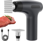 Electric Meat Tenderizer Tool - Meat Mallet 5 Adjustable Speeds, Auto Pressure Sensing, Stainless Steel Detachable Head, 1200mAh Battery for Beef Steak Chicken Pork Kitchen Use