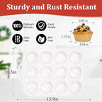 Silicone Muffin Pan with Metal Frame, Regular Size Cupcake Pan with Handle 12 Cups Nonstick Muffin Pan for Baking BPA Free 1 Pack