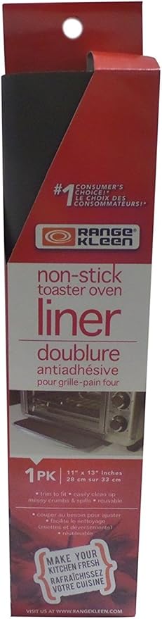 Range Kleen 671 Nonstick Reusable Toaster Oven Liner 11 Inch by 13 Inch