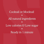 SAYSO: Skinny Hibiscus Cosmo Craft Cocktail Tea Bag | Enjoy an Instant Cosmopolitan or Mocktail in Under 1 Min, <1G Sugar, 10 Calories, Vegan, Kosher, Non-GMO, 8 Count