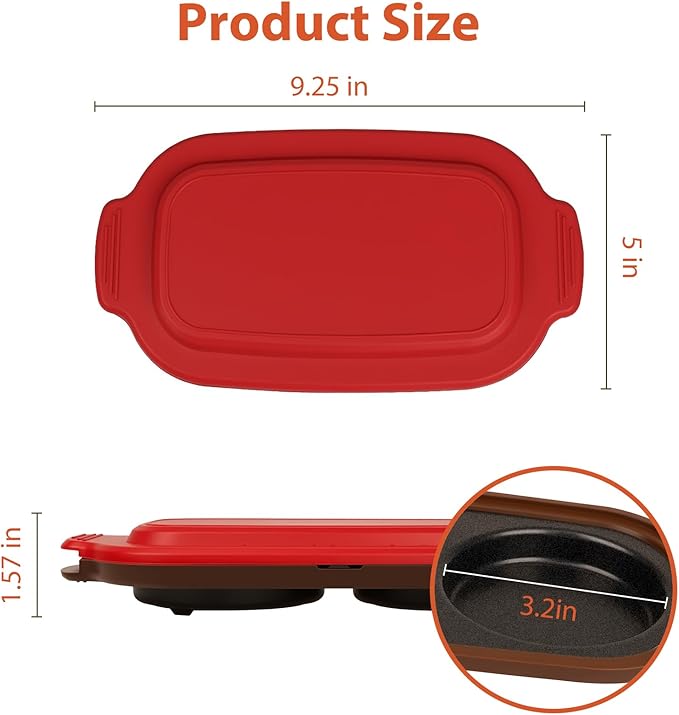 Microwave Egg Cooker, Rapid Egg Poacher for Breakfast with Lid, Easy to Use and Clean, BPA-Free