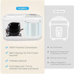 KUMIO Ice Cream Maker with Compressor, No Pre-Freezing, 4 Modes Ice Cream Maker Machine with LCD Display, Timer (1.25 Quart)