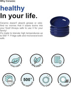 LE TAUCI Pasta Bowls 45 oz, Salad Bowls Set for Serving Soup, Pasta, Noodle, Dinner, Large Kitchen Bowl Plates, Microwave Safe - 8.5 Inch, Set of 4, Blue