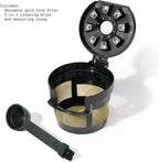 Beautiful Perfect Grind Programmable Single Serve Coffee Maker with Touch-activated Display, Programmable and Integrated Burr Grinder, 64oz Water Reservoir (WHITE ICING)