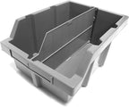 Seville Classics Heavy Duty NSF Bin Rack Solid Steel Wire Shelving Storage Unit, Patented Organizer for Garage, Warehouse, Office, Restaurant, Classroom, Kitchen, Gray, Includes 12 Bins