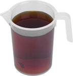 Restaurantware Measuring Cups, 16 Ounce Pack of 10 Conical Spout Baking Measuring Cups, Liquid Scaling Vessel with I-Beam Handle, Embossed Graduations, Clear, Break and Crack Resistant for Baking