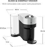 Nespresso Vertuo Pop+ Deluxe by De'Longhi with Aeroccino, Silver