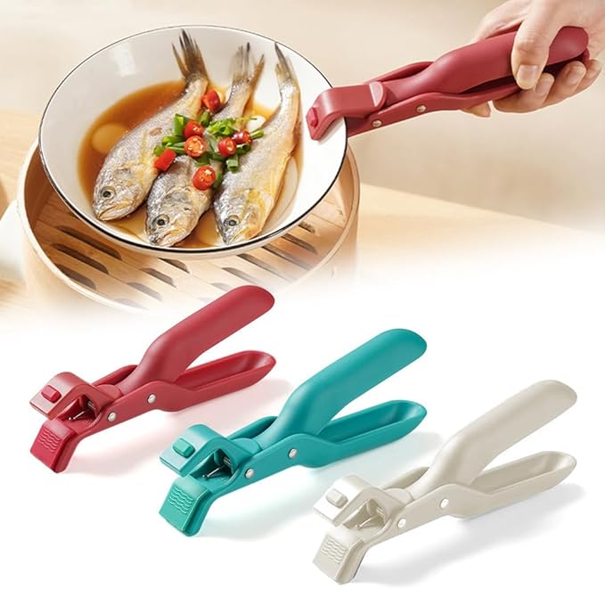 Silicone Non-Slip Heat Insulation Anti-Scald Clip,Multi-Function Anti-Scald Bowl Clip Hot Bowl Dish Plate Gripper Clips,Multi-Purpose Anti-Scald Bowl Holder Clip Tongs Clamp Holder for Kitchen (A Set)