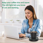 Coffee Mug Warmer with Automatic Gravity Switch,Electric Beverage Warmers for Office Home Desk Use, Smart Cup Warmer Thermostat Coaster Apply to Hot Coffee,Tea Espresso Milk Candle Wax On/Off