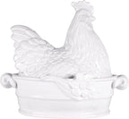 Fitz and Floyd Savannah Covered Vegetable Dish, 48oz, Earthenware Bowl with Floral Details - Charming Rustic Farmhouse Serveware for Entertaining, Holiday, Everyday Dining Decor - Country Tableware