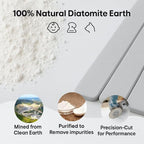 Large Stone Drying Mat for Kitchen Counter | Premium Diatomaceous Earth Coaster Set for Dishes | Non-Slip Kitchen Sink Mat | Fast-Absorbing, Eco-Friendly | 23" x 15.5" (Modern Grey)