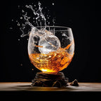 OLD BARREL Whiskey Glasses Set of 8 (4 Glasses with 4 Ice Ball Molds) 10oz Old Fashioned Crystal Glasses Gift Box – Bourbon, Scotch, Cocktail Rocks Glas – Gifts for Men, Dad, Birthday, Christmas Gift